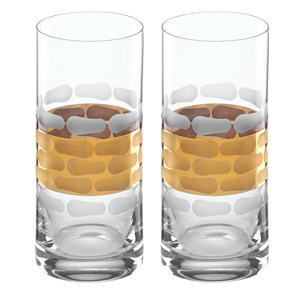 Truro Highball Glass Set - Gold