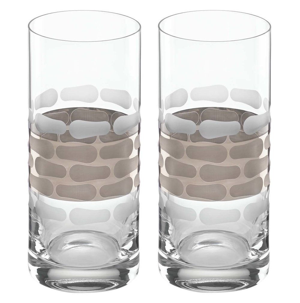 Truro Highball Glass Set - Platinum