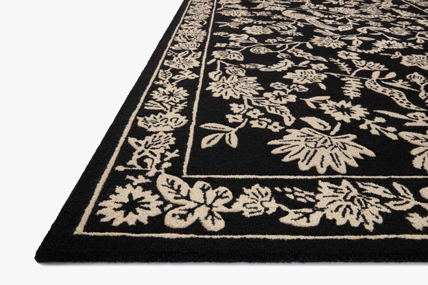 Rifle Paper Co x Loloi Arboretum Rug - Aviary Black