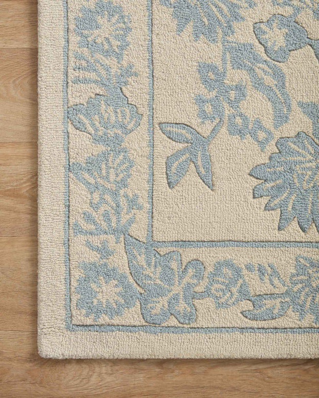 Rifle Paper Co x Loloi Arboretum Rug - Aviary Periwinkle