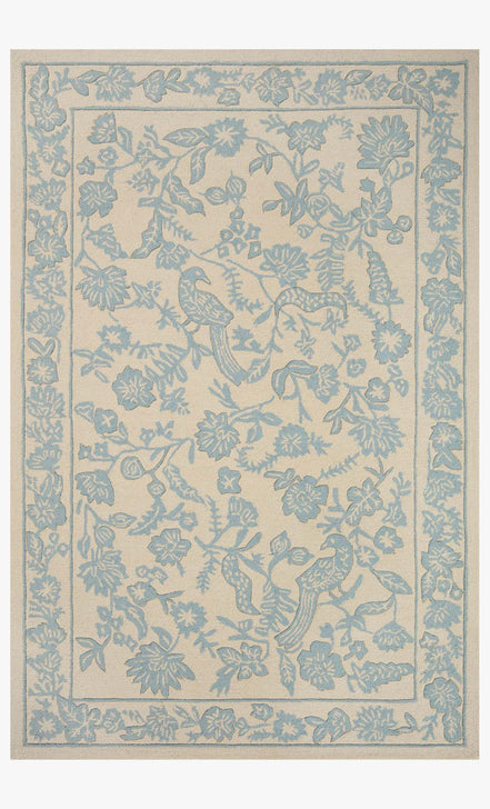 Rifle Paper Co x Loloi Arboretum Rug - Aviary Periwinkle