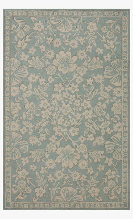Rifle Paper Co x Loloi Arboretum Rug - Rose Garden Jade