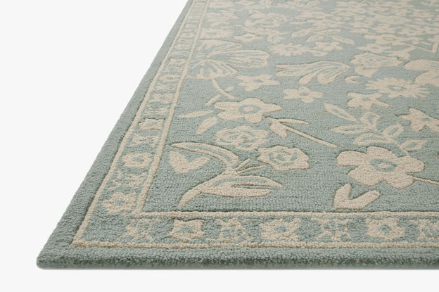 Rifle Paper Co x Loloi Arboretum Rug - Rose Garden Jade
