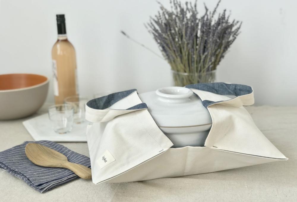 Aplat Chambray Wide Culinary Tote