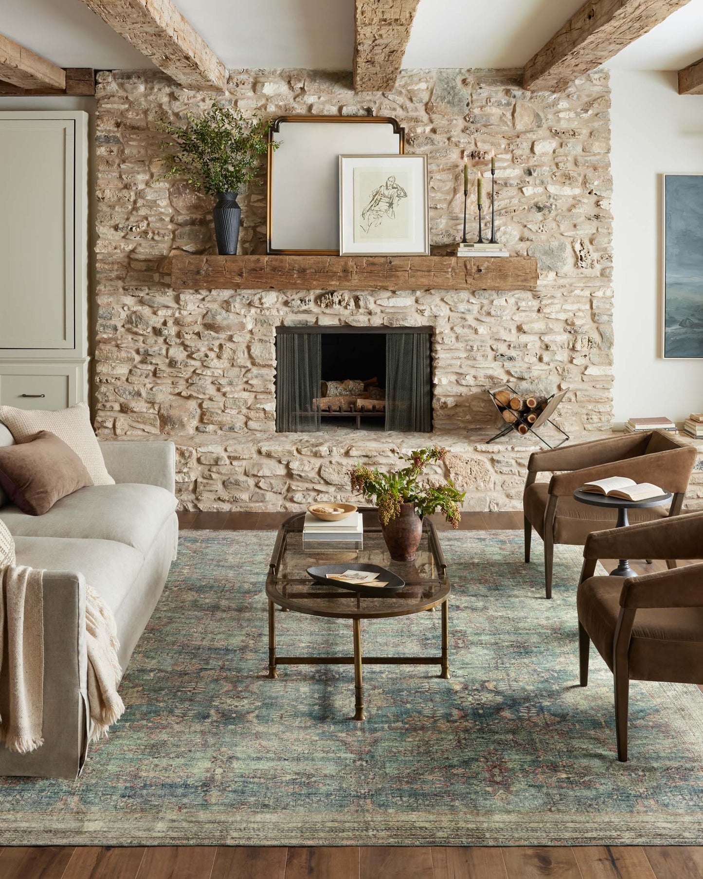 Magnolia Home x Loloi Banks Rug - Ocean Spice