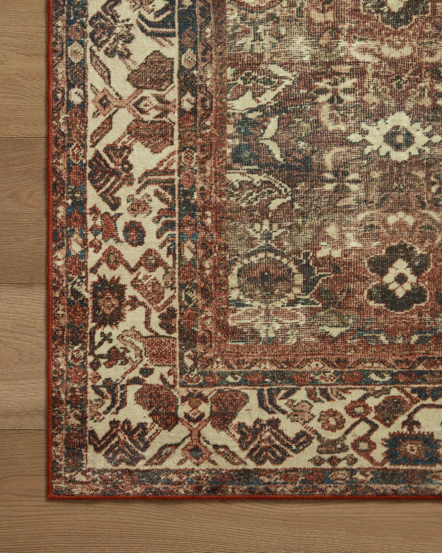 Magnolia Home x Loloi Banks Rug - Brick Ivory
