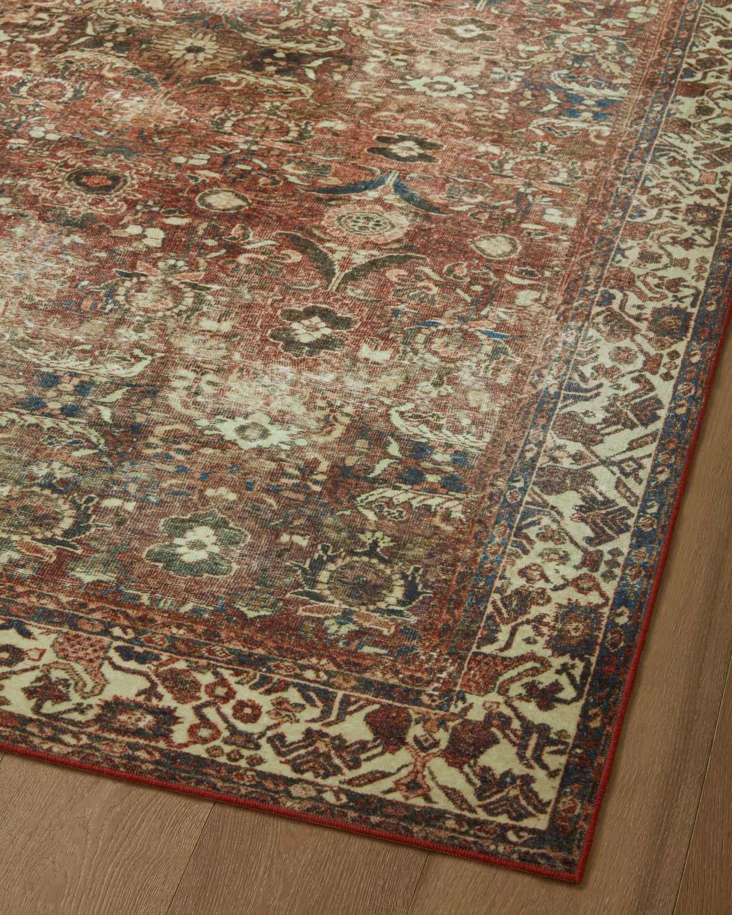 Magnolia Home x Loloi Banks Rug - Brick Ivory