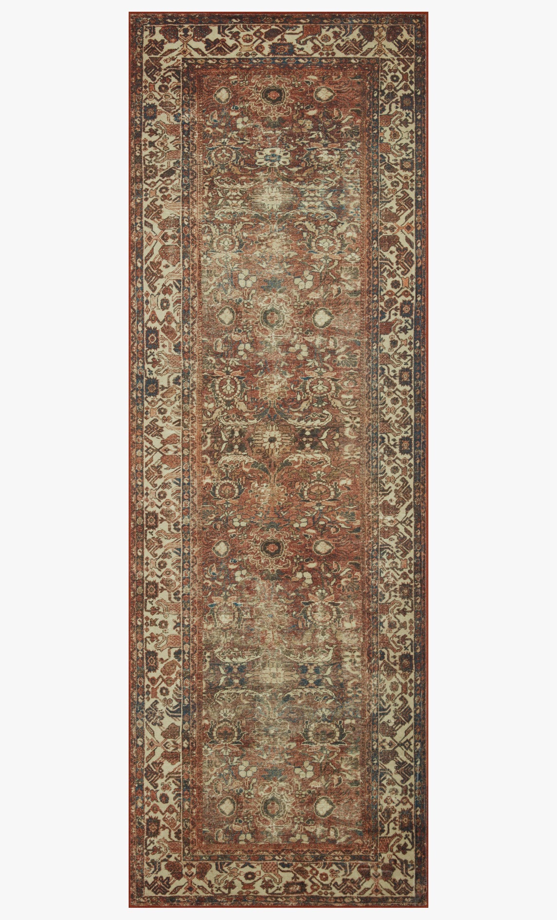 Magnolia Home x Loloi Banks Rug - Brick Ivory
