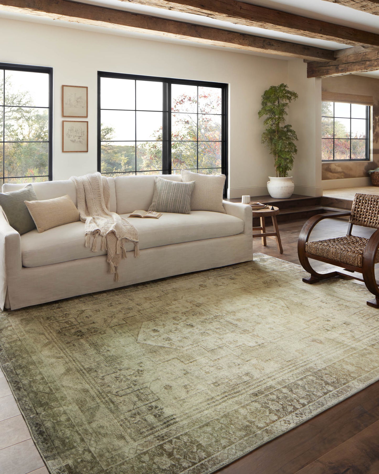Magnolia Home x Loloi Banks Rug - Natural Granite