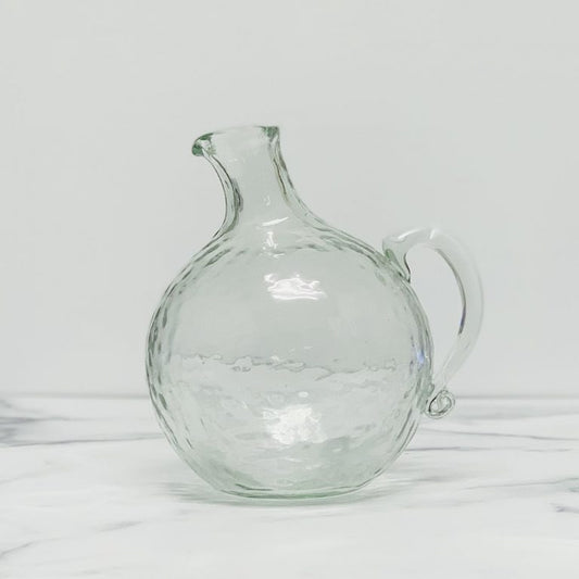 Pebble Glass Globe Pitcher