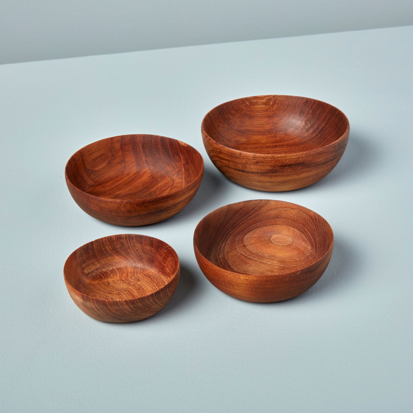 Teak Nesting Bowl Set