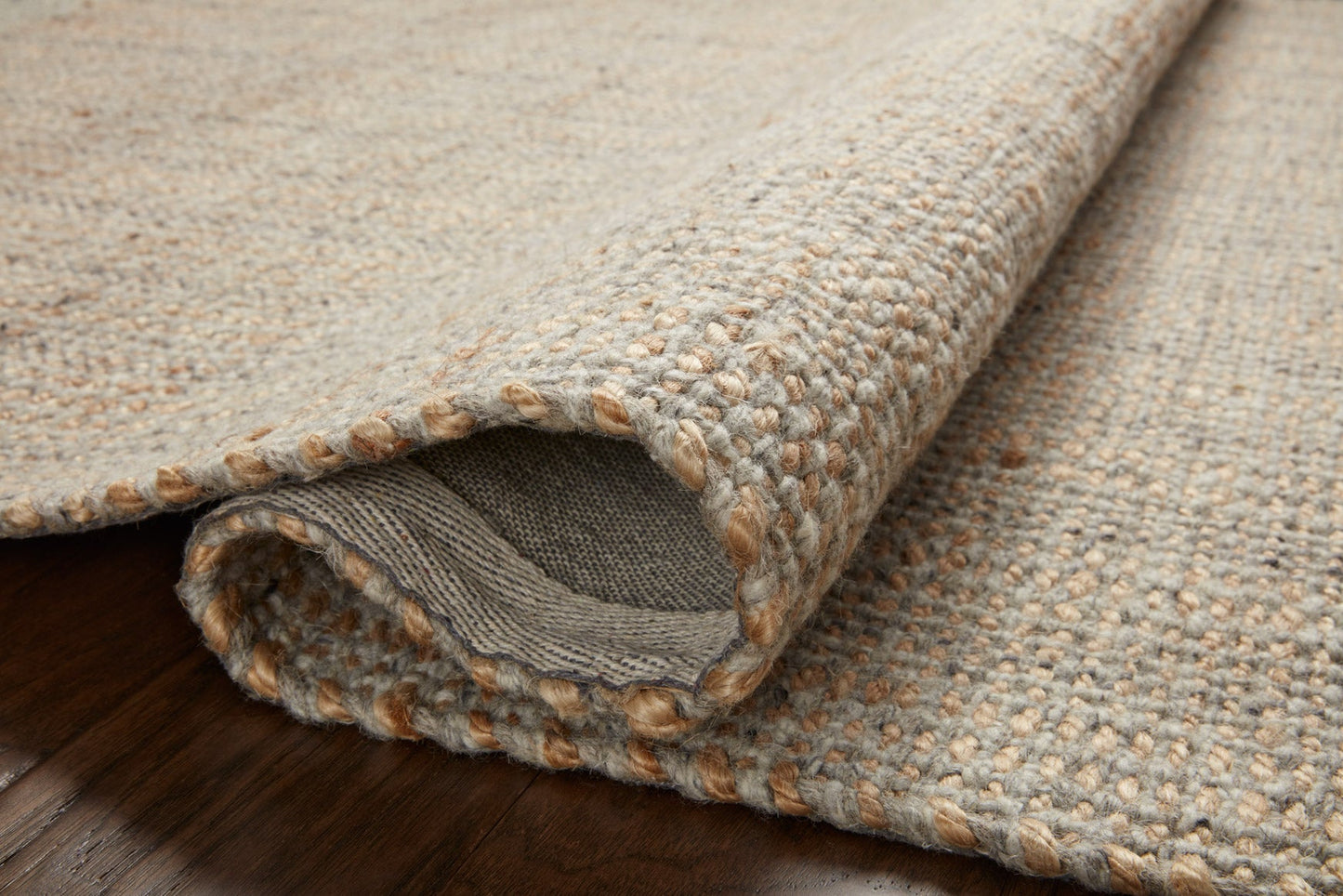 Jean Stoffer x Loloi Cornwall Rug - Light Grey Natural