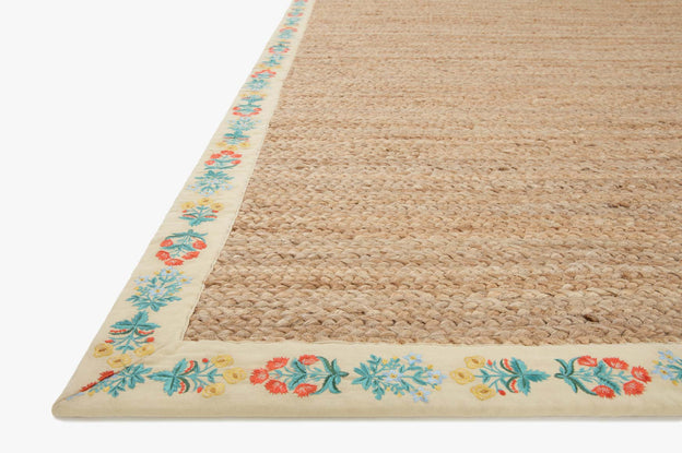 Rifle Paper Co x Loloi Costa Rug - Mughal Rose Natural & Cream