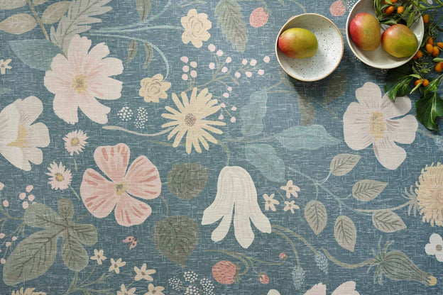 Rifle Paper Co x Loloi Cotswolds Rug - Strawberry Fields Teal