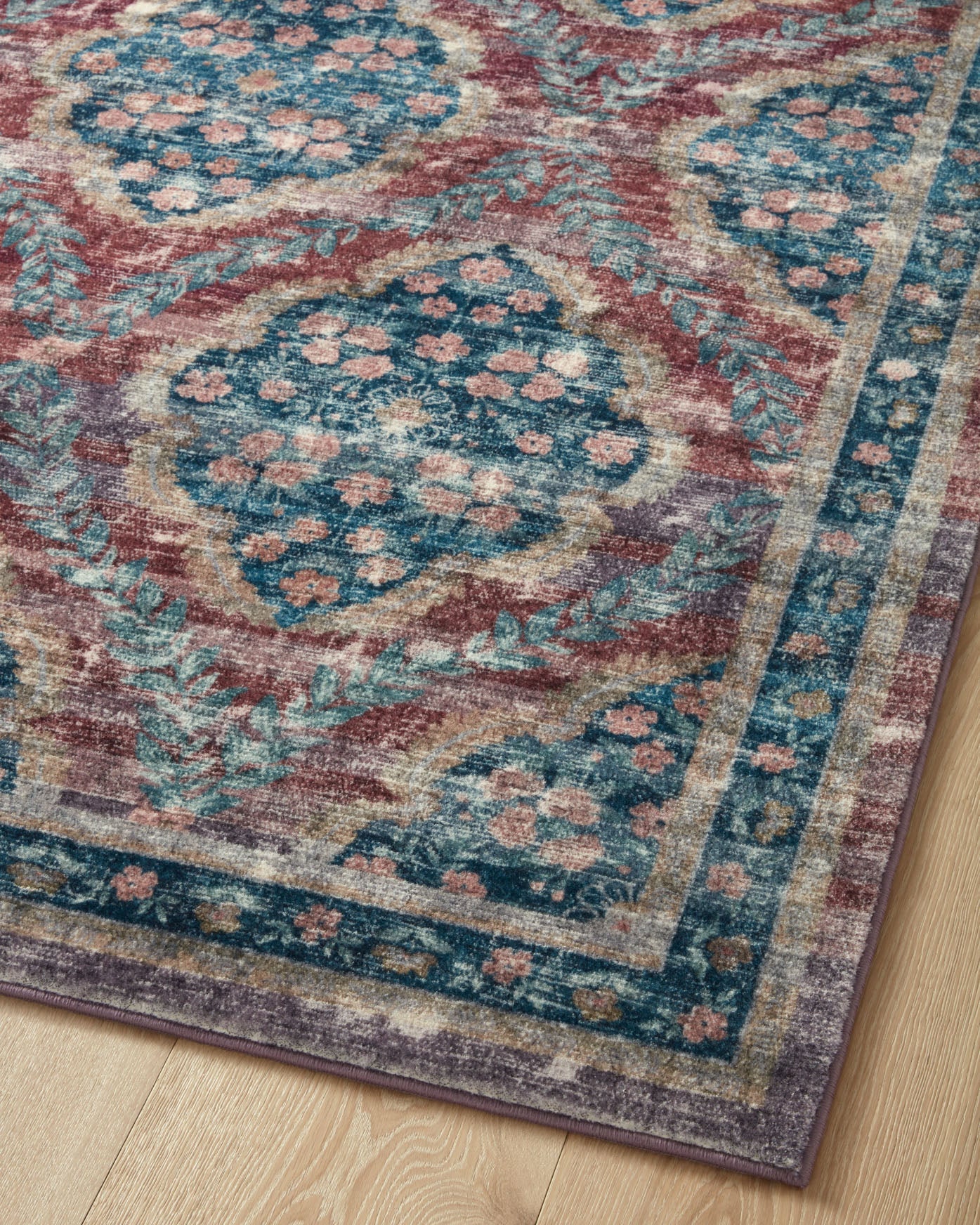 Rifle Paper Co x Loloi Courtyard Rug - Chateau Red