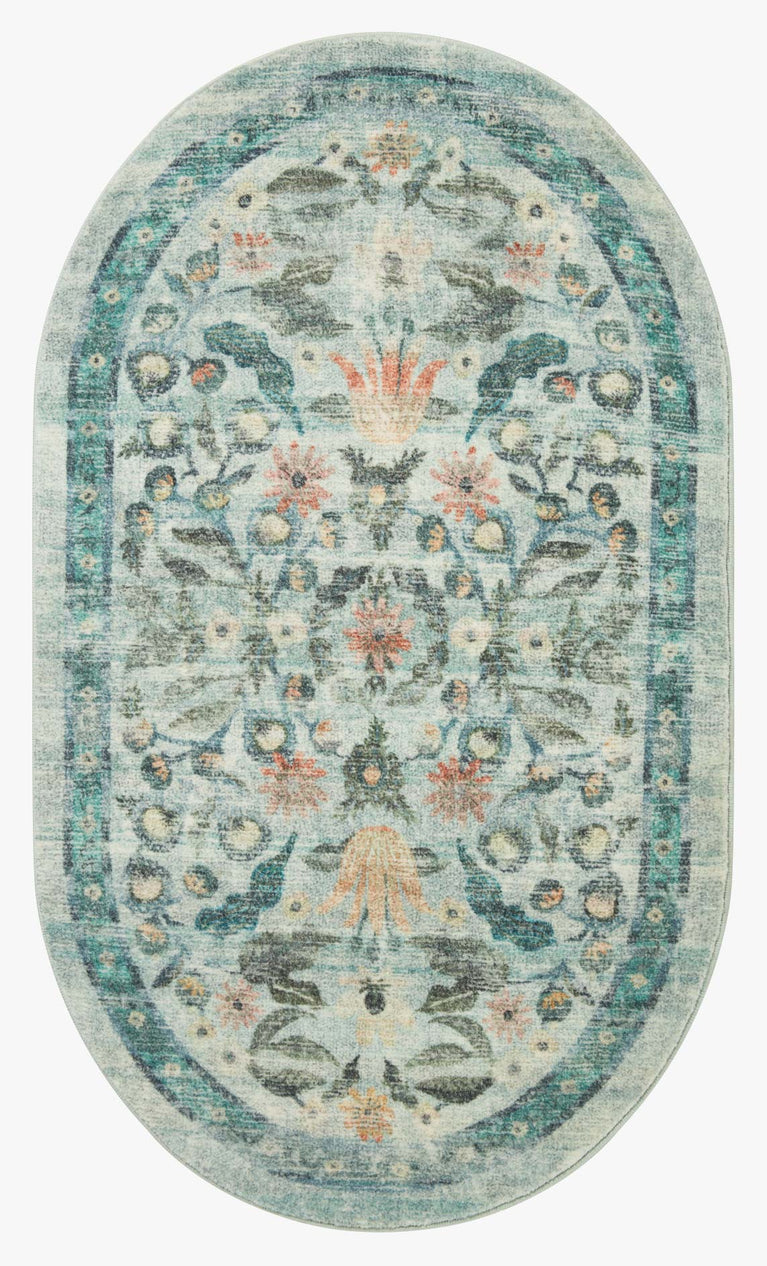 Rifle Paper Co x Loloi Courtyard Rug - Eve Sage