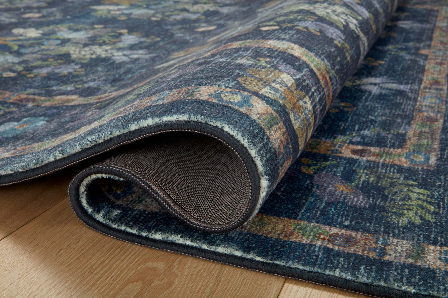 Rifle Paper Co x Loloi Courtyard Rug - Seville Navy (Final Sale)