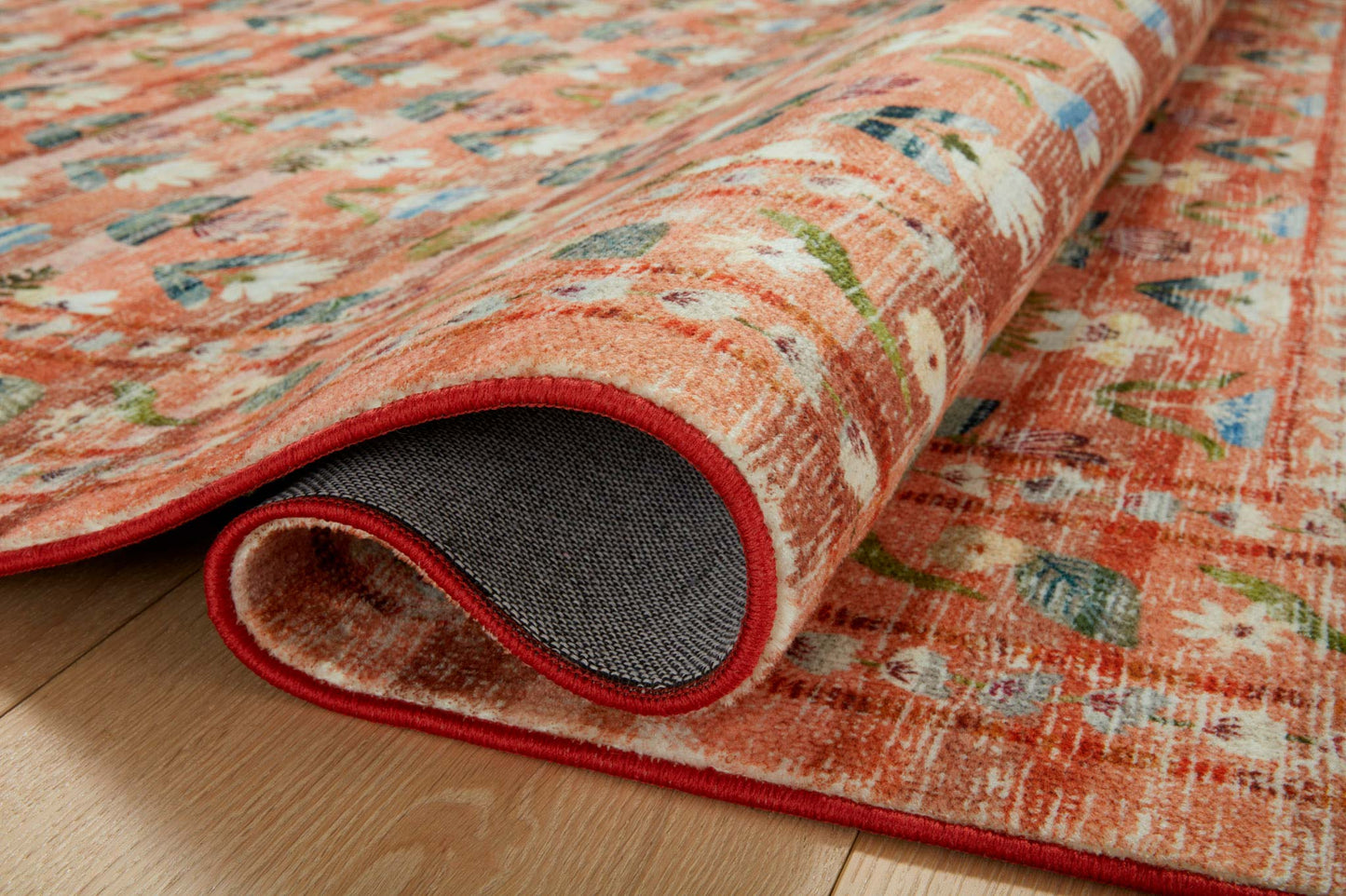Rifle Paper Co x Loloi Courtyard Rug - Hadley Terracotta