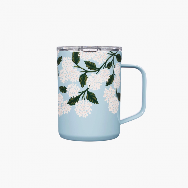 Rifle Paper Co x Corkcicle Travel Mug - Hydrangea