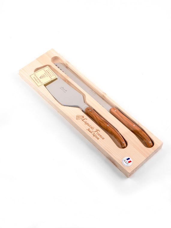 Laguiole Cake Set - Olivewood