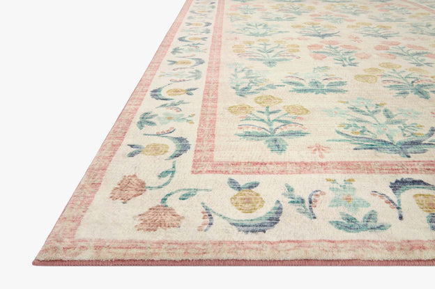 Rifle Paper Co x Loloi Eden Rug - Mughal Rose Blush