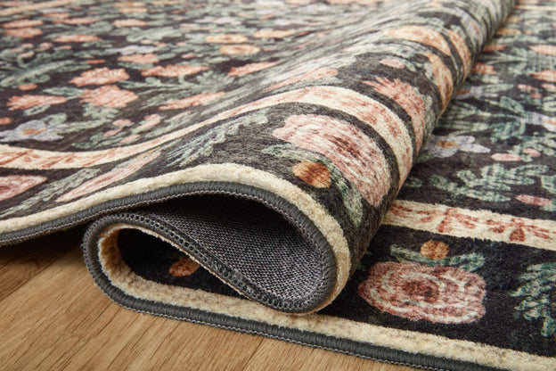 Rifle Paper Co x Loloi Eden Rug - Mughal Garden Black