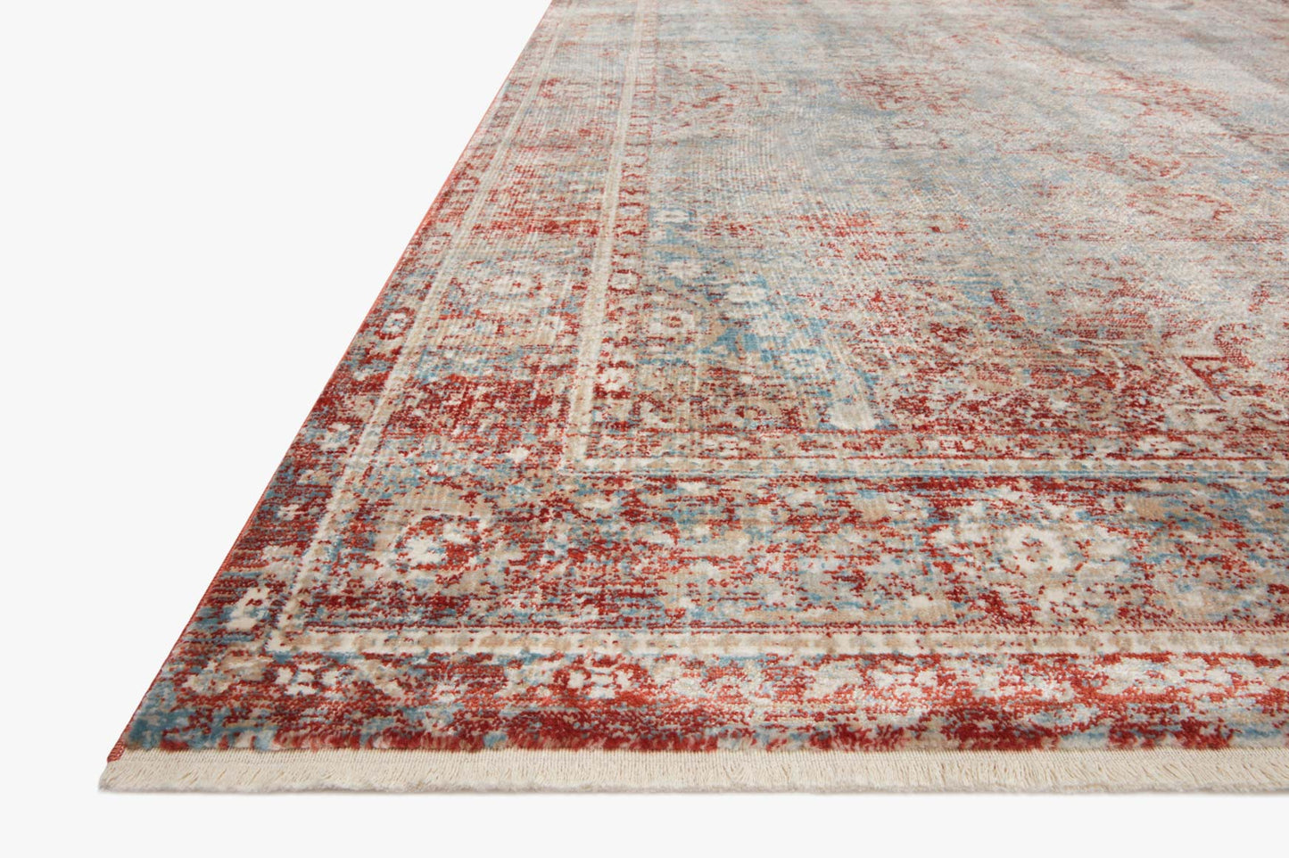 Magnolia Home x Loloi Elise Rug - Sky Red