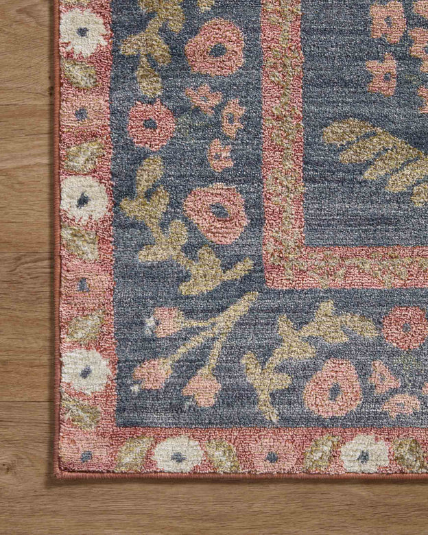 Rifle Paper Co x Loloi Fiore Rug - Florence Navy & Rust