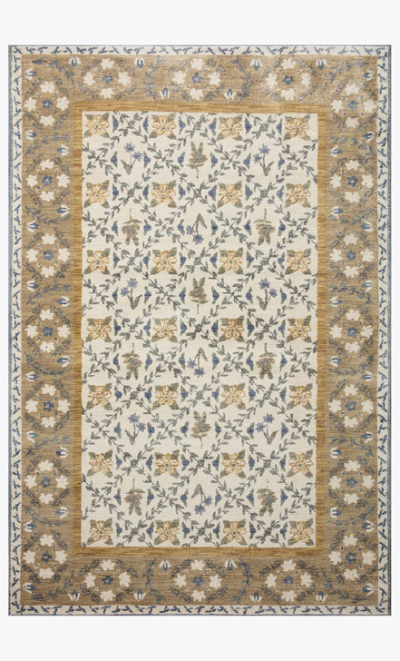 Rifle Paper Co x Loloi Fiore Rug - Belvedere Gold