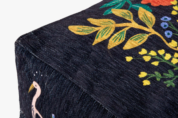 DISCONTINUED - Rifle Paper Co x Loloi Luxembourg Floor Pillow - Black