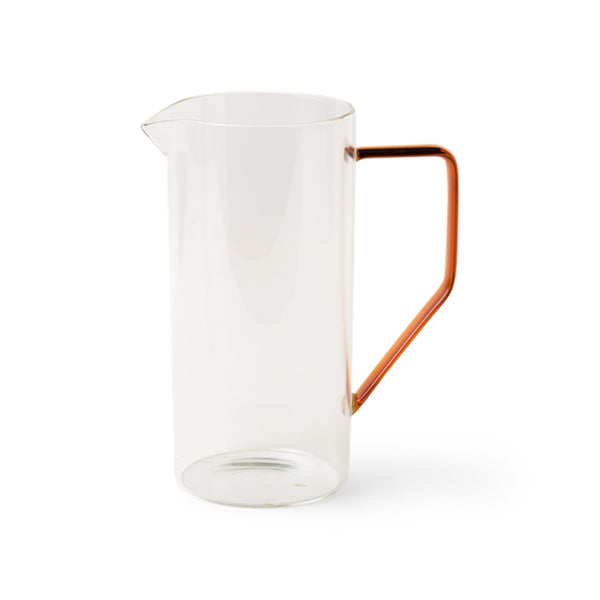 Glass Tea Pitcher - Amber