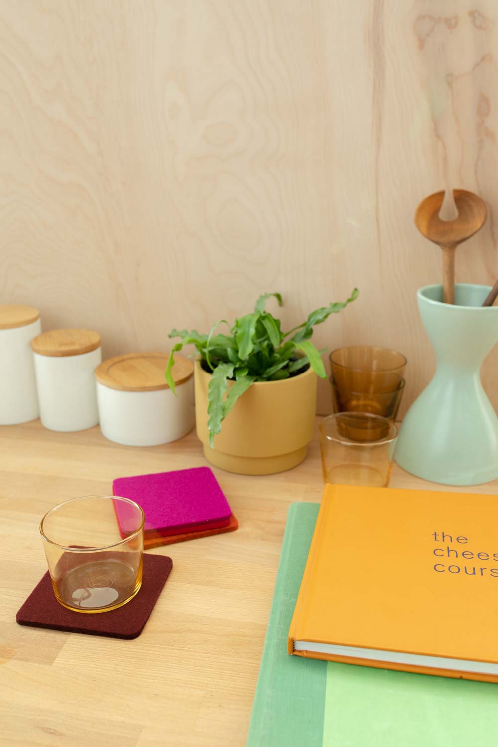 Graf Square Coaster Pack - Bordeaux