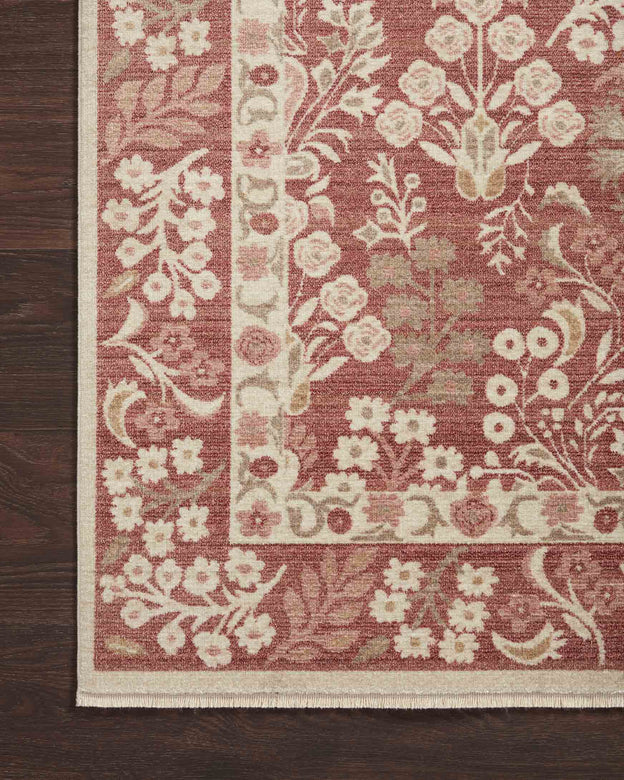 Rifle Paper Co x Loloi Holland Rug - Lotte Crimson