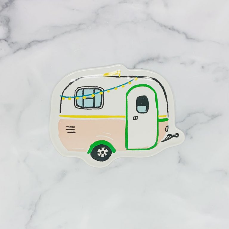 Shaped Dish - Happy Camper
