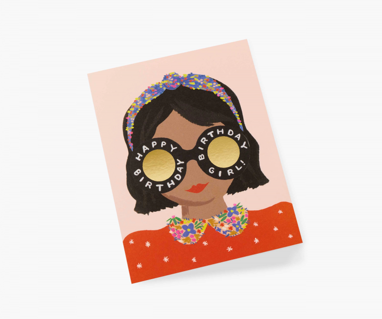 Rifle Paper Co Card - Headband Birthday Girl