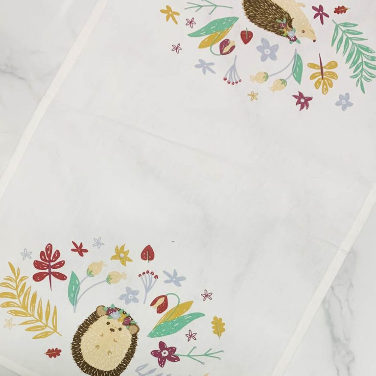 Hedge Hugs Tea Towel