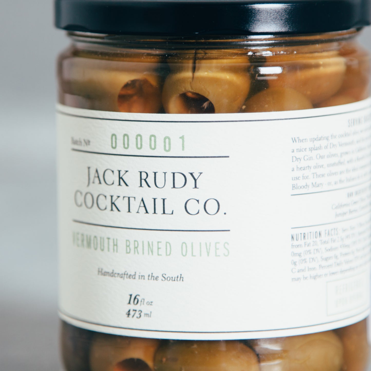 Jack Rudy Vermouth Olives