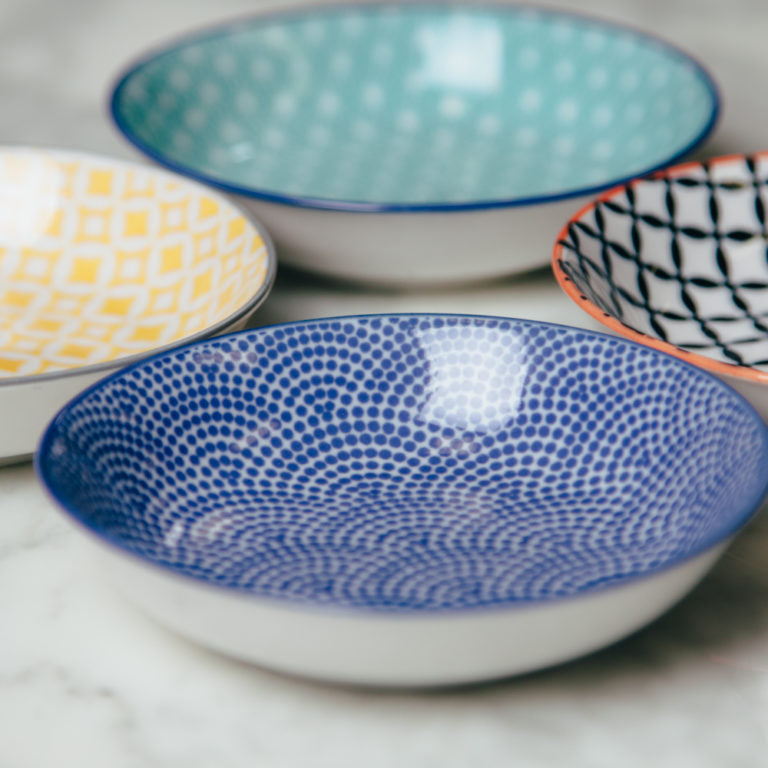 Dip Bowl - Blue Waves