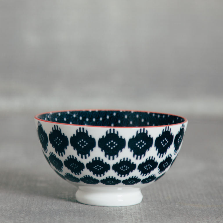 Coupe Stamped Bowl - Ikat