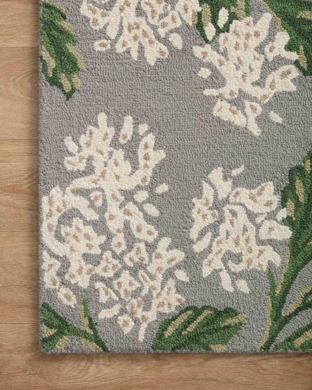 Rifle Paper Co x Loloi Joie Rug - Hydrangea Grey