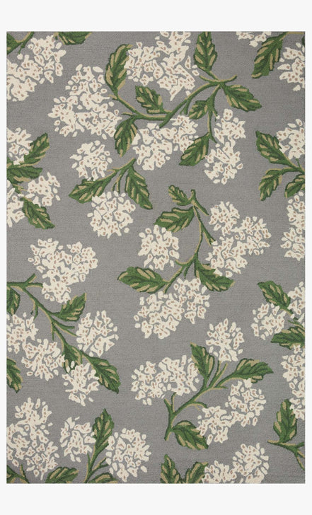 Rifle Paper Co x Loloi Joie Rug - Hydrangea Grey