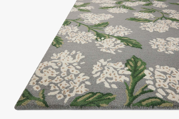 Rifle Paper Co x Loloi Joie Rug - Hydrangea Grey