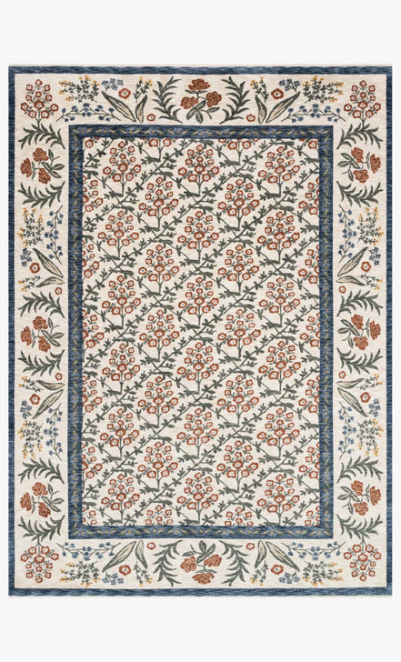 Rifle Paper Co x Loloi Kismet Rug - Suzani Garden Cream