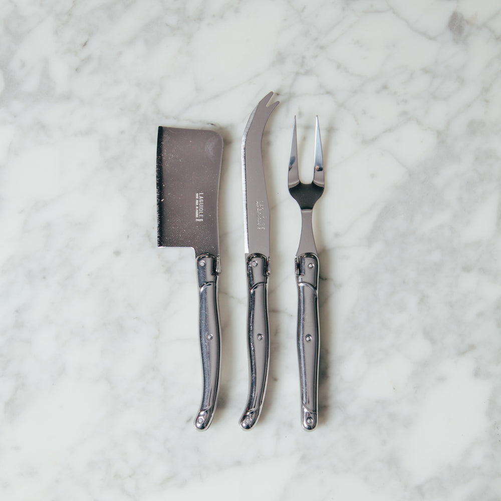 Laguiole Cheese Set 3 Piece - Stainless Steel
