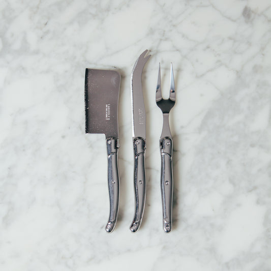 Laguiole Cheese Set 3 Piece - Stainless Steel
