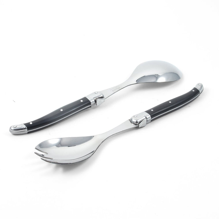 Laguiole Salad Serving Set - Black