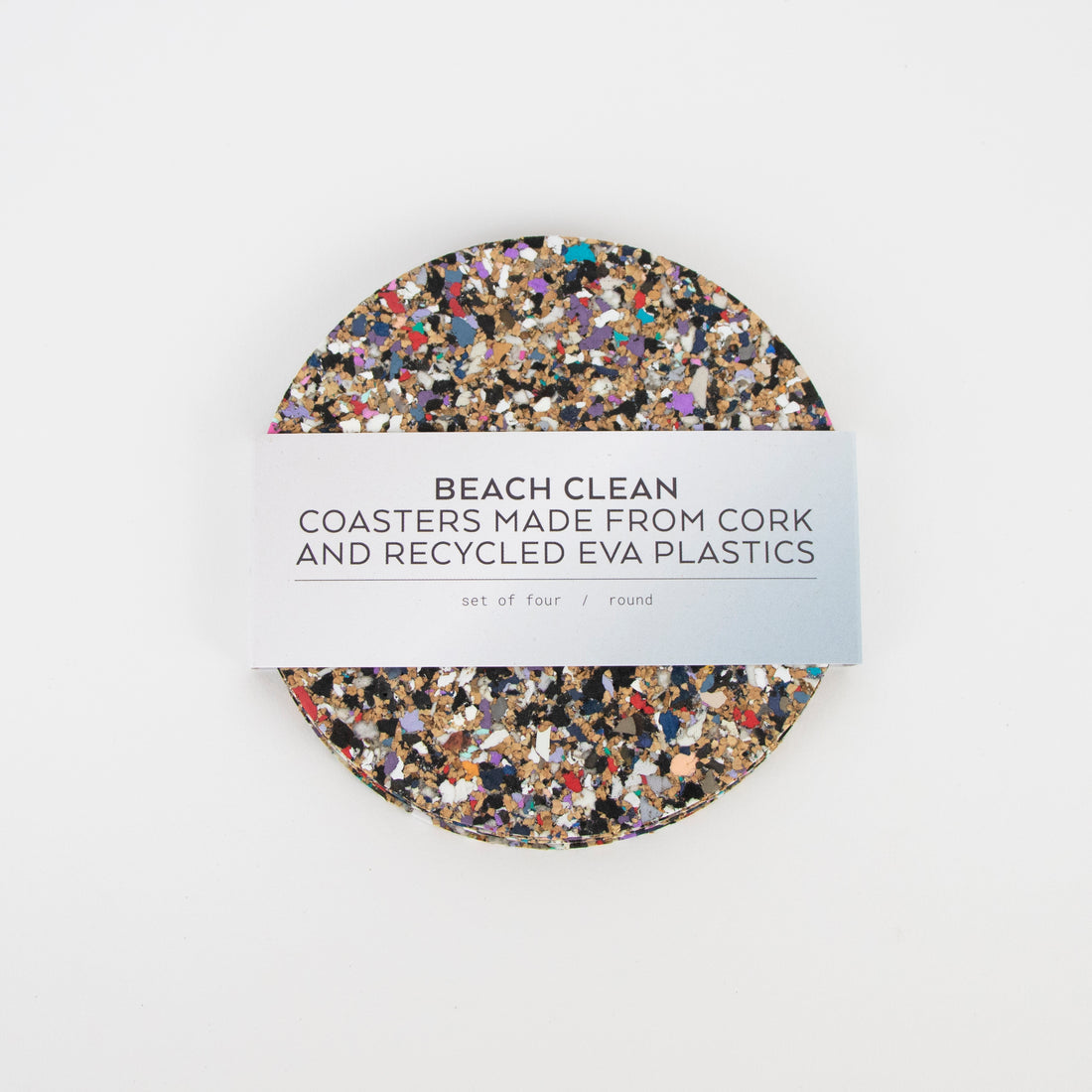 Beach Clean Coaster Set - Round