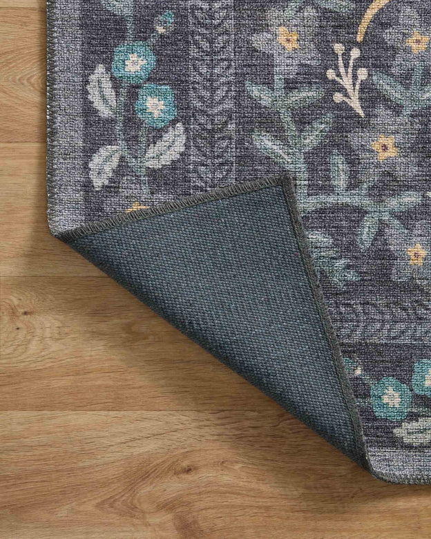 Rifle Paper Co x Loloi Maison Rug - Nightingale Black