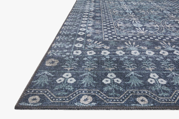 Rifle Paper Co x Loloi Maison Rug - Rosette Blue