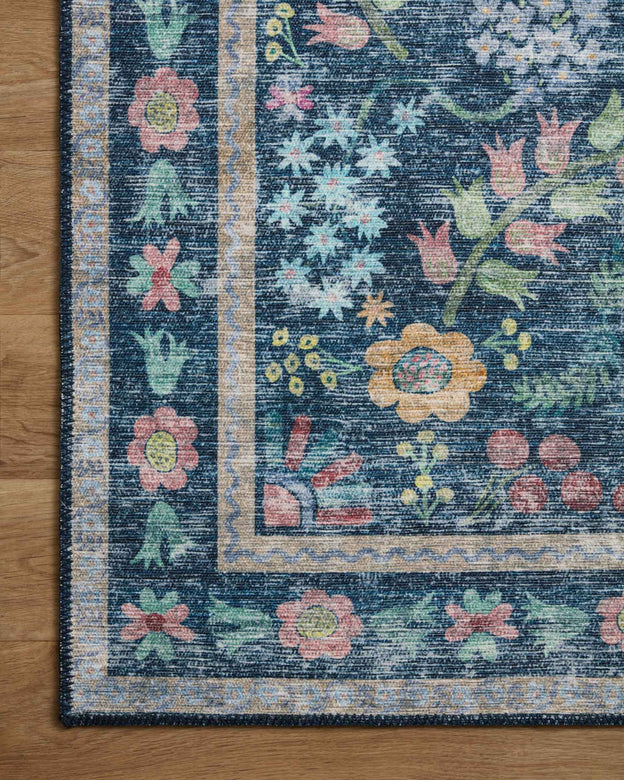 Rifle Paper Co x Loloi Maison Rug - Frances Blue Multi